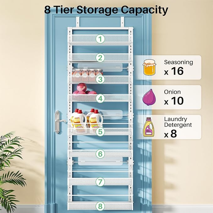 SNTD Over the Door Pantry Organizer - Image 6