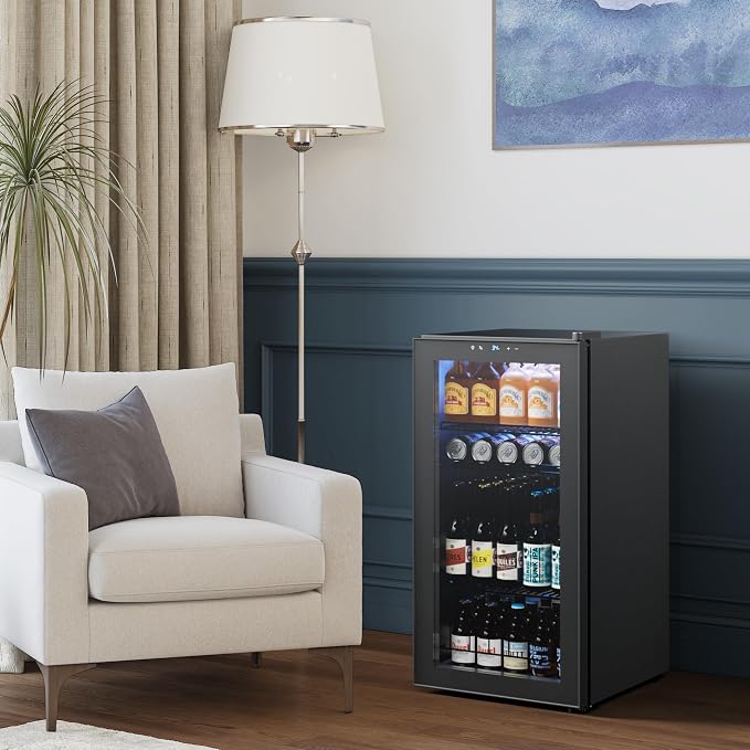 Yeego Beverage Refrigerator Cooler, 105 Cans Drink Fridge - Image 7