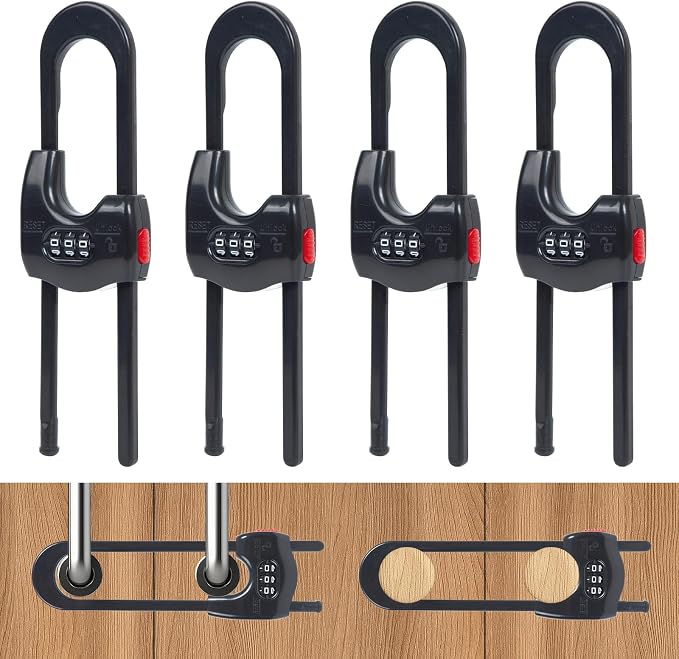 4 Pack Cabinet Locks Baby Proofing Upgrade Child Proof Cabinet Lock Adjustable by yingranlock