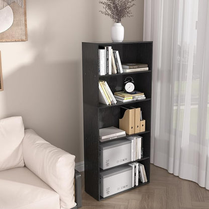 5 Tier book shelf, 5 Cube Storage Organizer, 5 Tier Cube Low Bookcase - Image 2