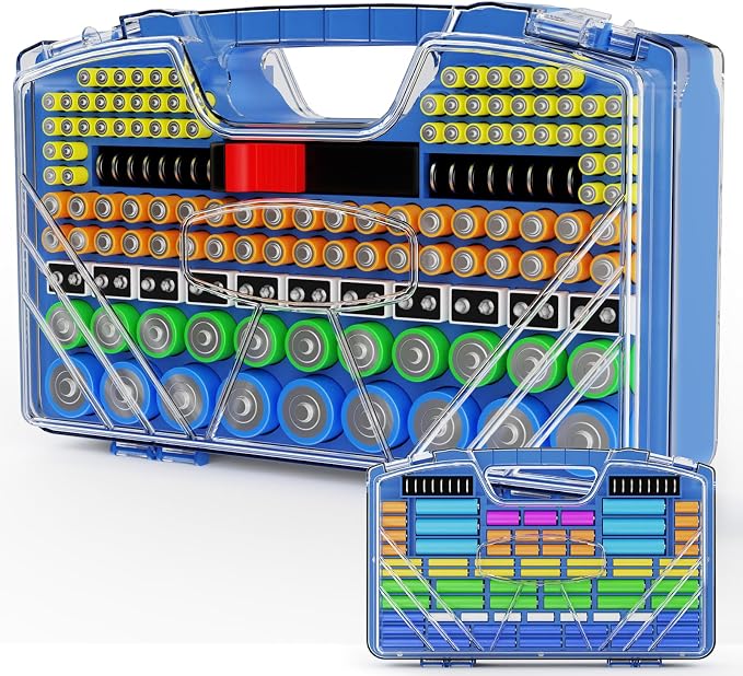Battery Organizer Storage Case, Battery Storage Holder Organizer Box by Unknown