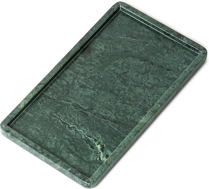 Cork & Mill Green Marble Tray for Bathroom Countertop, Kitchen Counter by CorkMill