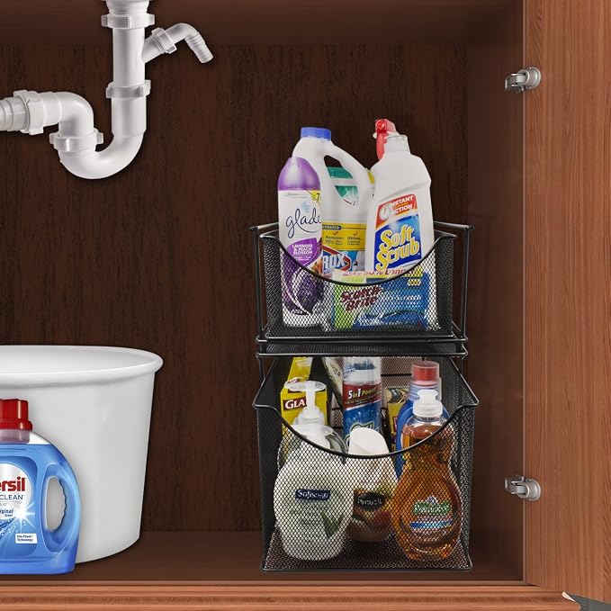 Sorbus® Cabinet Organizer Set — Mesh Storage Organizer - Image 2