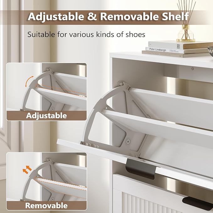 BORNOON Shoe Cabinet for Entryway - Image 6