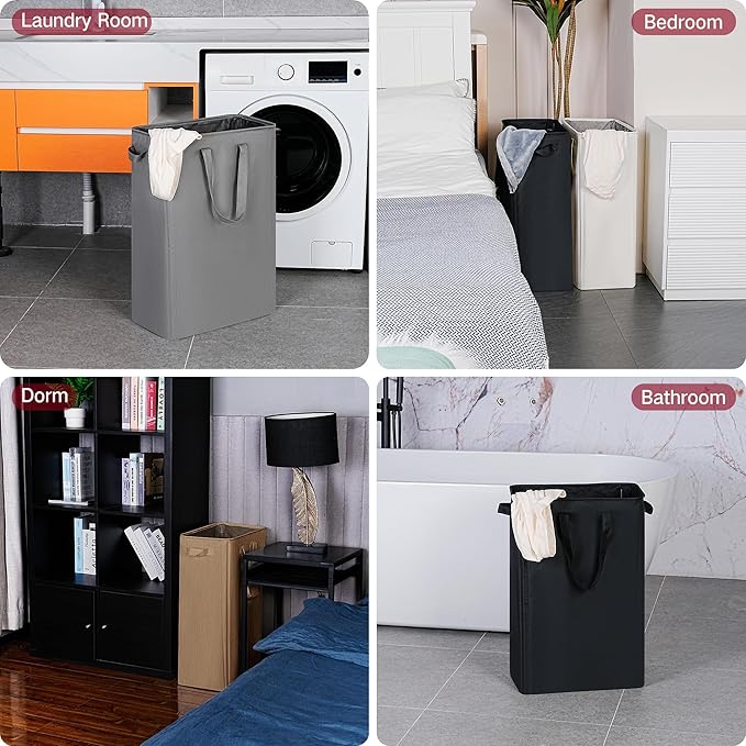 efluky Slim Laundry Basket, Narrow Laundry Hamper - Image 6