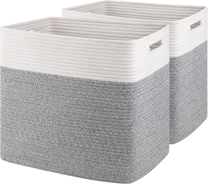 OIAHOMY Storage baskets for Shelf, Toy Storage Basket, Large Collapsible by MasterofSpaceOptimization