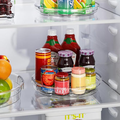 LAMU 4 Pack 10.6in Lazy Susan Organizer, Refrigerator, Table Top, Pantry - Image 6