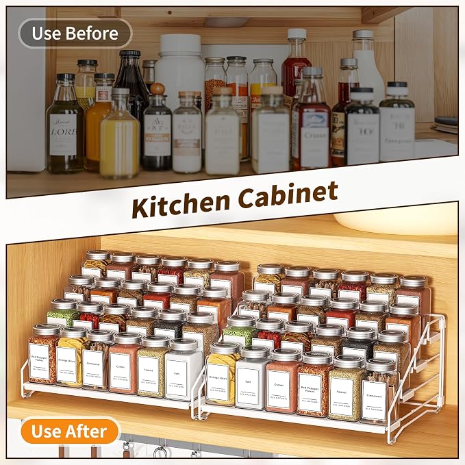 Spice Organization for Cabinet, Spice Rack Organizer, Spice Rack Organizer for - Image 5