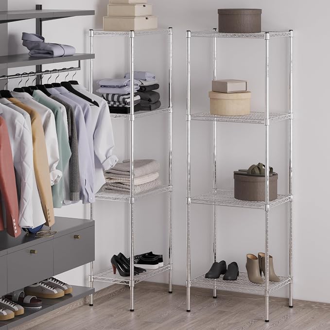 18" Deep x 24" Wide x 74" Height Wire Shelving Kit | 4-Tier | NSF Commercial - Image 5