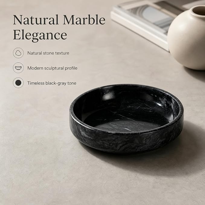 Natural Marble Decorative Bowl - Image 3