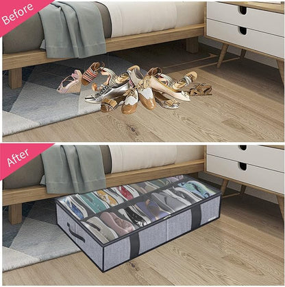 Onlyeasy Under Bed Shoe Storage Organizers - Image 3