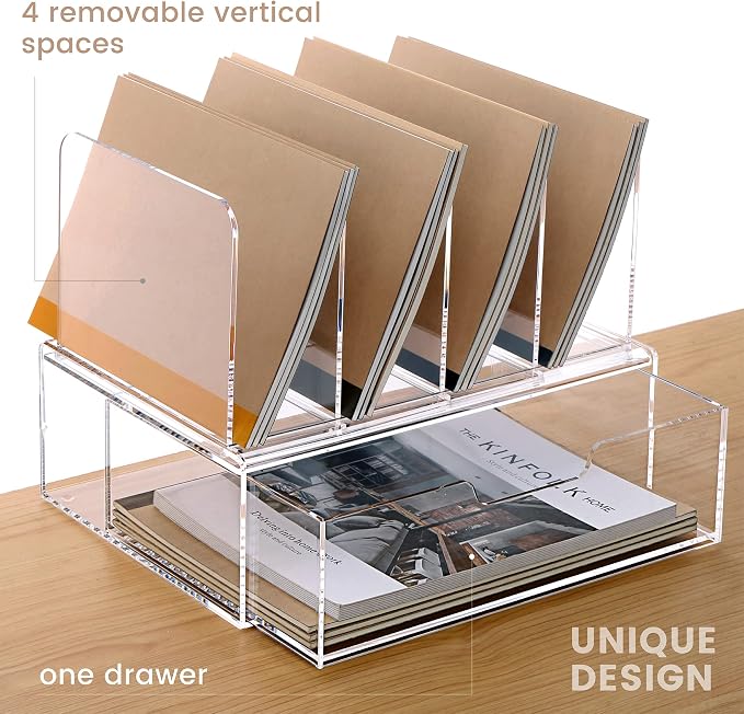Desk Organizers and Accessories, Acrylic Desk Organizer - Image 4