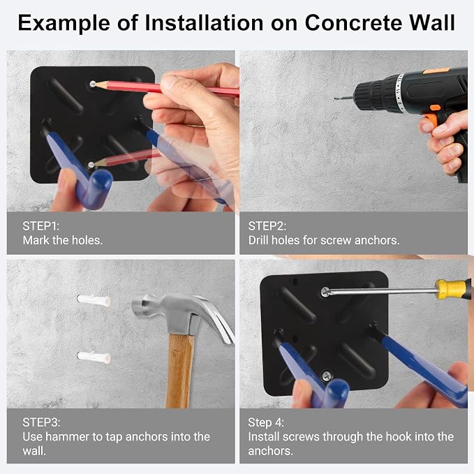 Steel Garage Storage Hooks Wall Tool Organizer, 12.4 Inch Garage Hook Heavy - Image 5