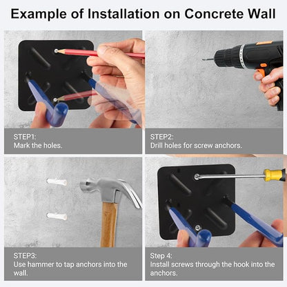 Steel Garage Storage Hooks Wall Tool Organizer, 12.4 Inch Garage Hook Heavy - Image 5