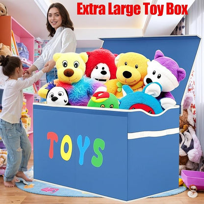 YOLOXO Toy Box Chest, Collapsible Sturdy Storage Bins - Image 6