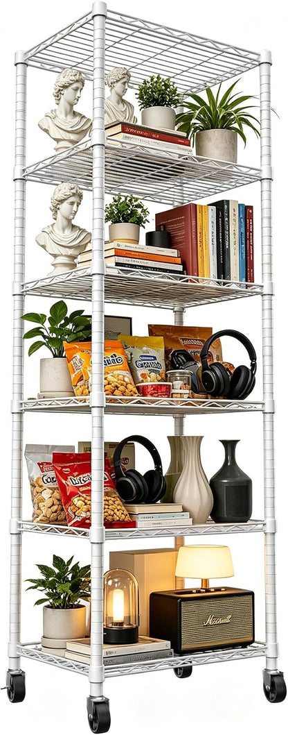REGILLER 6 Wire Shelving Steel Storage Rack Adjustable Unit Shelves - Image 4