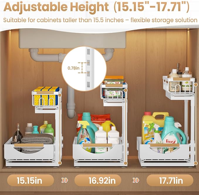 Under Sink Organizer and Storage - Image 3