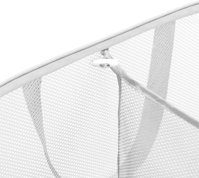 Handy Laundry Collapsible Laundry Basket, 2-Compartment Mesh Hamper – Foldable - Image 8