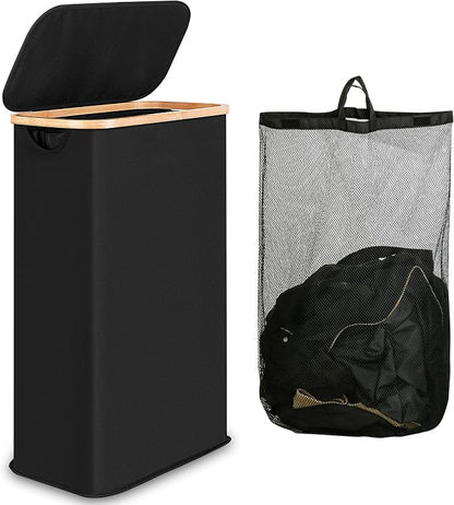 iEGrow 60L Slim Laundry Hamper, Narrow Laundry Basket by iEGrow