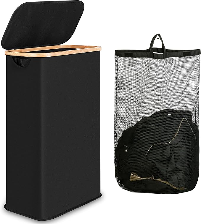 iEGrow 65L Slim Laundry Hamper, Narrow Laundry Basket by iEGrow