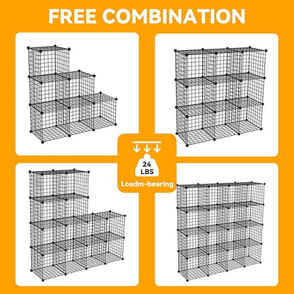 HUBSON Wire Cube Storage Organizer, Book/Toy/Craft/Potted Plants and petCloset - Image 4