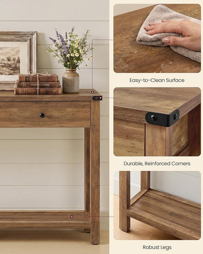 VASAGLE LIRY Collection Narrow Console Table - Image 6