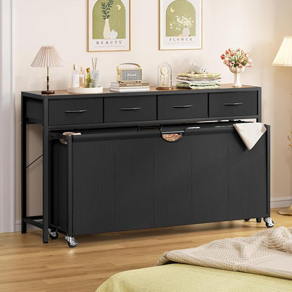 Laundry Sorter, Rolling Laundry Hamper - Image 8