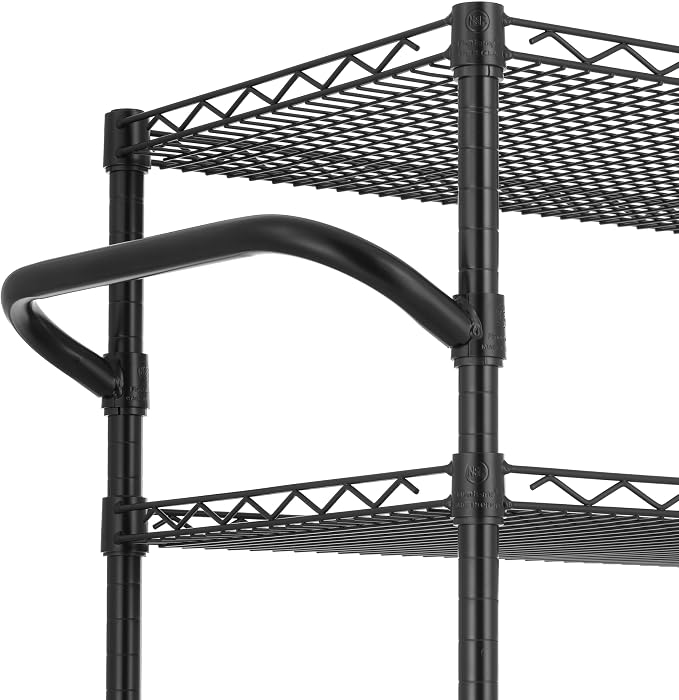 Finnhomy 4 Tier Heavy Duty Commercial Grade Rolling Cart - Image 6