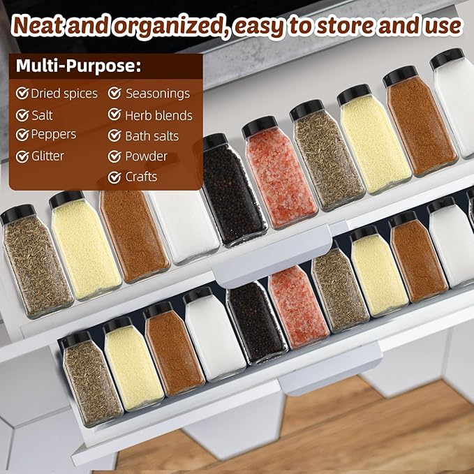 Mifoci 28 Pack 16 oz Plastic Spice Jars - Image 6