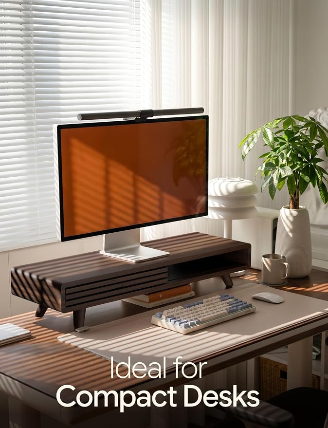 Tinamo 24" Wooden Monitor Stand Riser - Image 4