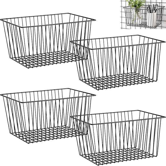 4pcs Hanging Wire Basket Set by Unknown