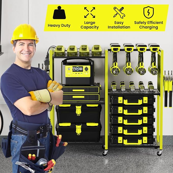 Heavy-Duty Power Tools Organizer Cart - Image 7
