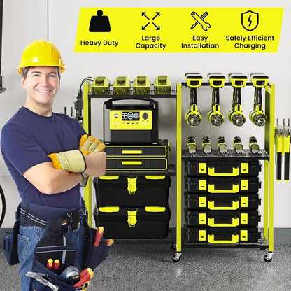 Heavy-Duty Power Tools Organizer Cart - Image 7