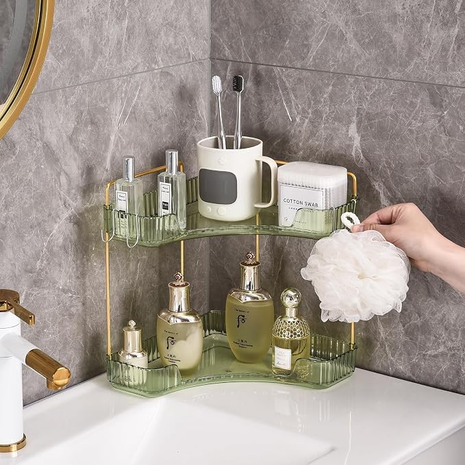 2 Tier Plastic Bathroom Sink Organizer - Image 4