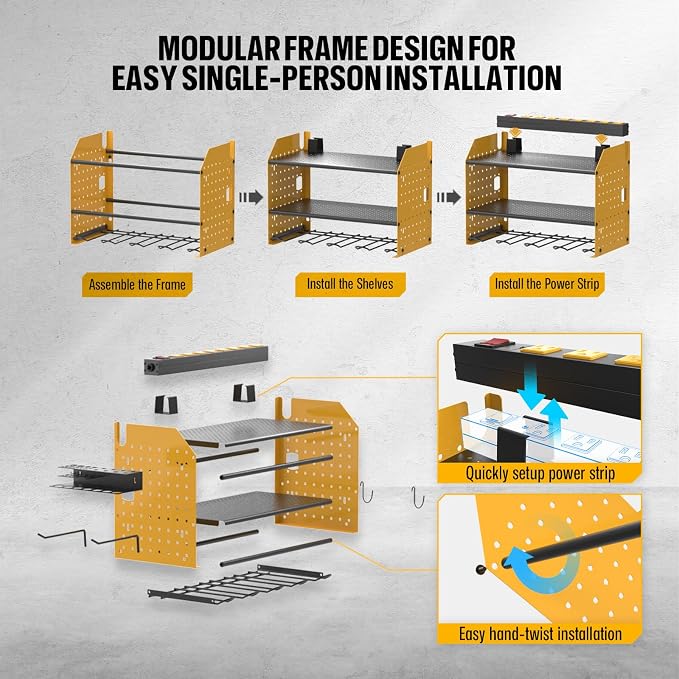 CRST Power Tool Organizer Wall Mount - Image 6