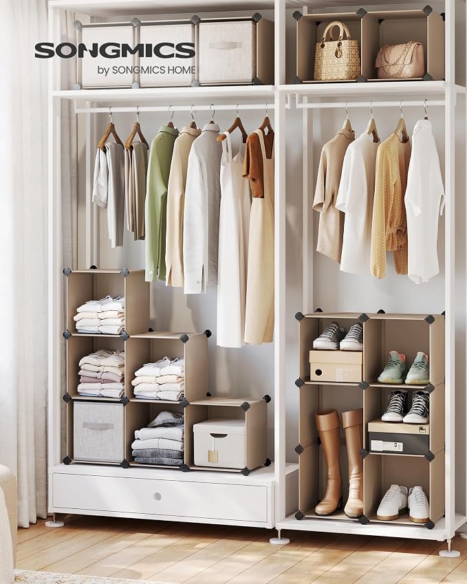 SONGMICS Cube Storage Organizer, Book Shelf, Closet Organizers and Storage - Image 2