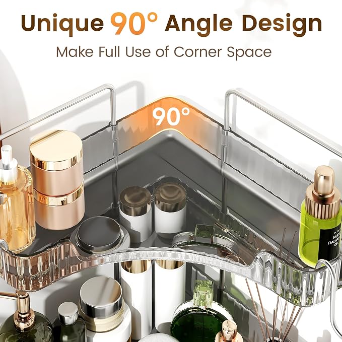 3-Tier Corner Organizer with Hooks - Image 3