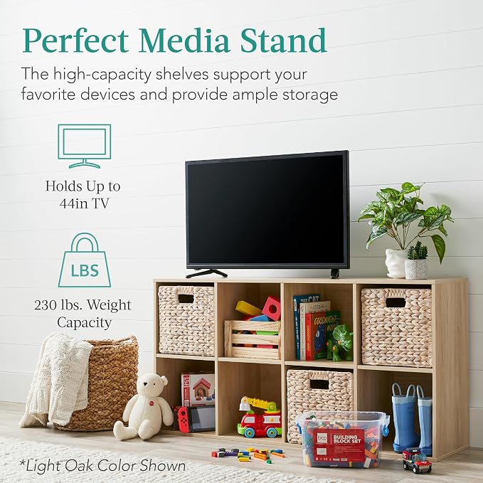 Best Choice Products 8-Cube Storage Organizer, 11in Shelf Opening, Display Shelf - Image 5