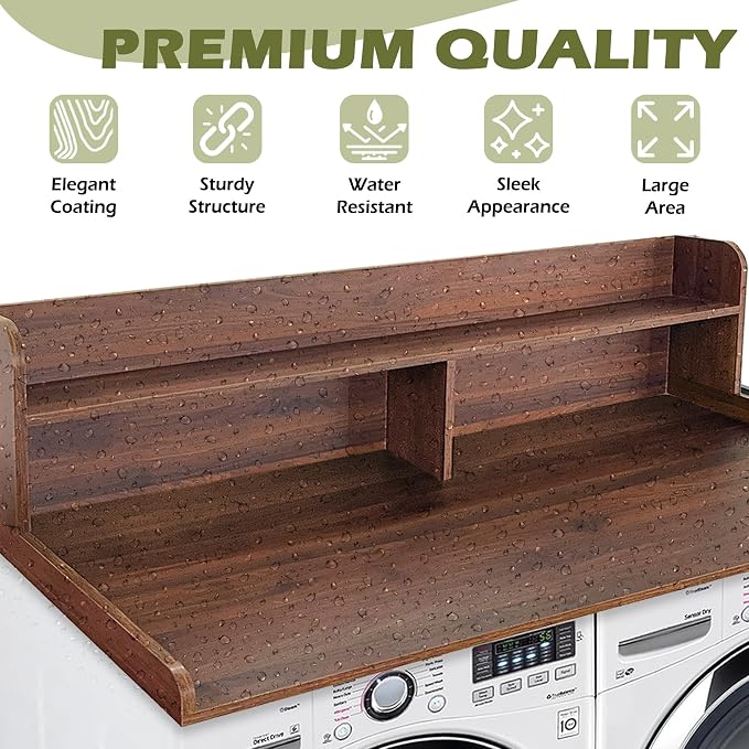 Royxen Laundry Countertop with Storage Universal Fit, Washer and Dryer - Image 5
