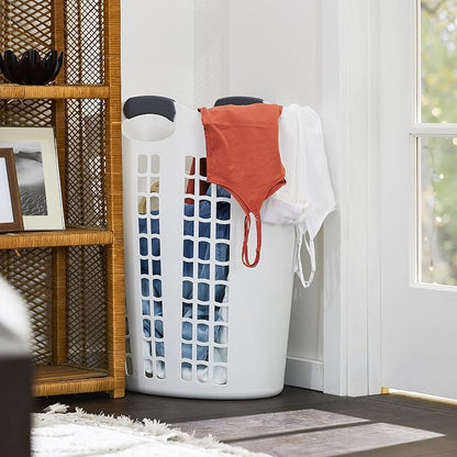 Gracious Living Easy Carry Flex Hamper, Large 87.5 Liter Lightweight Plastic - Image 5