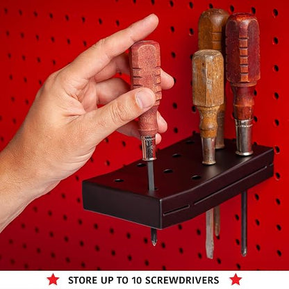 Pegboard Screwdriver and Wrench Holder Set Peg Board Accessories, Organize - Image 5