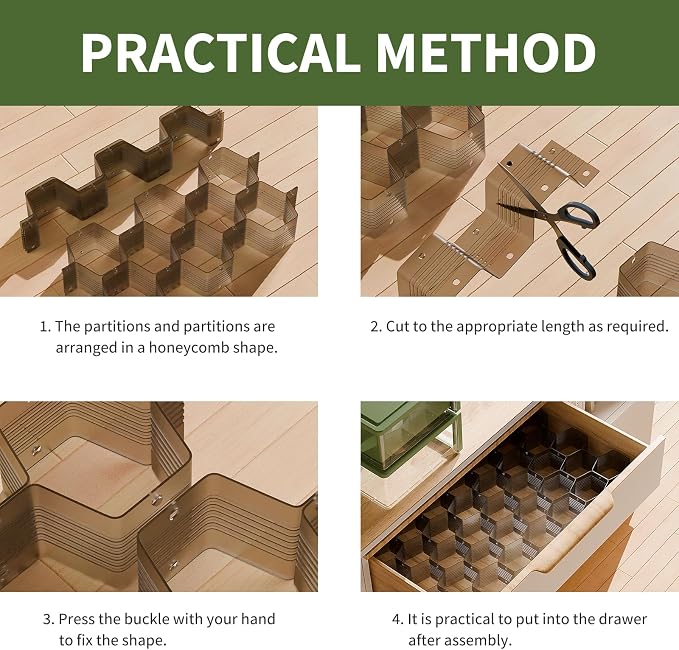 Honeycomb Separator Adjustable Drawer Organizer Divider - Image 5