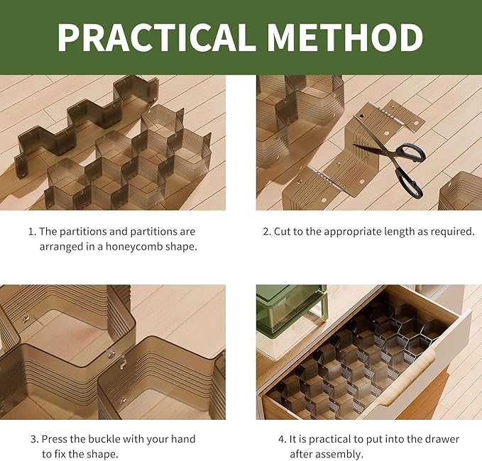 Honeycomb Separator Adjustable Drawer Organizer Divider - Image 5