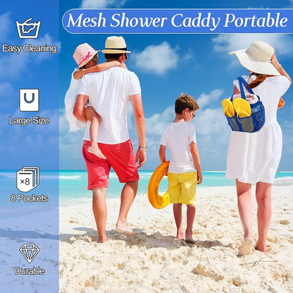 Hillban 4 Pcs Mesh Shower Caddy Portable Shower Caddy - Image 5