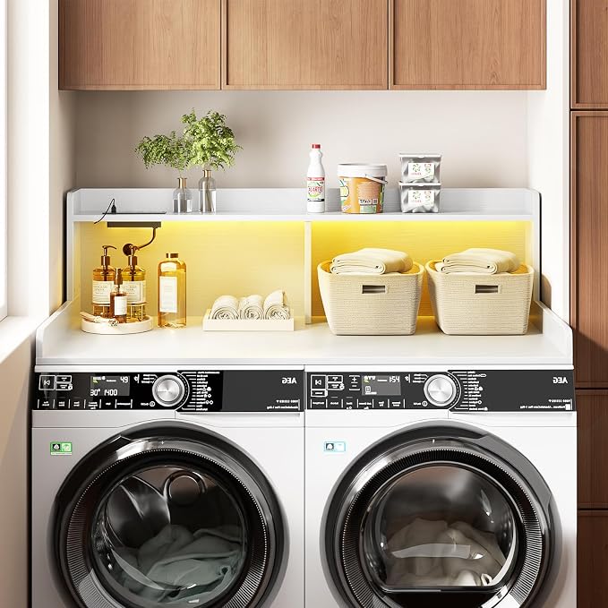 Aheaplus Washer and Dryer Countertop, 2-Tier Laundry Countertop Cover - Image 6