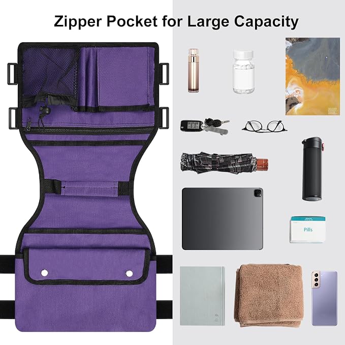 supregear Side Walker Bag, Walker Accessories Bag w/Cup Holder, Folding Walker - Image 5