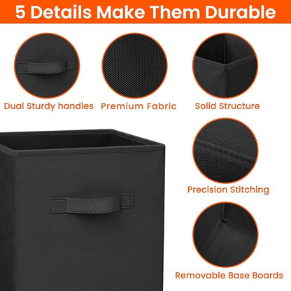 Storage Cubes - 11 Inch Heavy Duty Fabric Storage Bins - Image 3