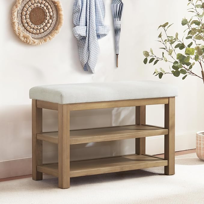 Zihanhome 2 Tier Shoe Rack Bench - Image 3
