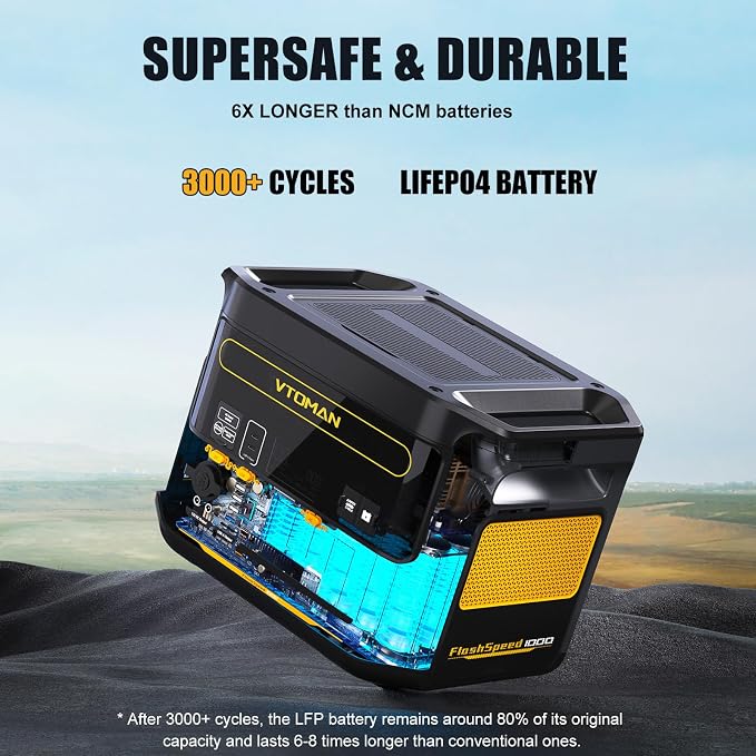 VTOMAN FlashSpeed 1000 Portable Power Station - Image 5