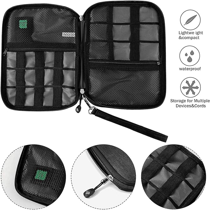 Travel Cable Organizer Bag Waterproof Portable Electronic Accessories Organizer - Image 3